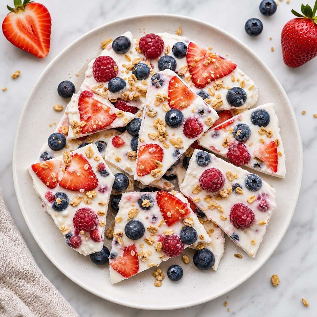 Berry Yogurt Bark Bites