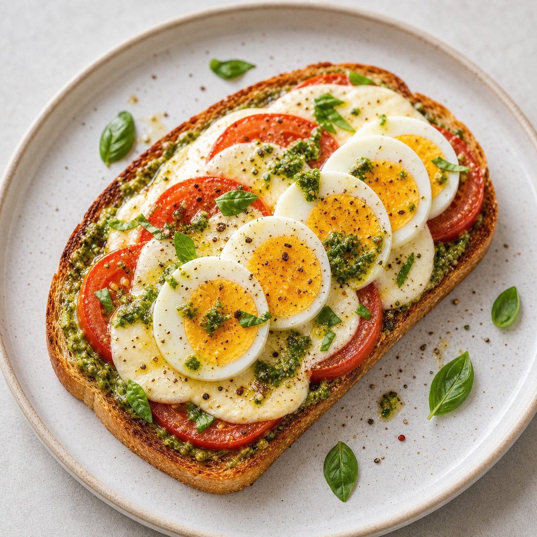 Caprese Egg Toastie