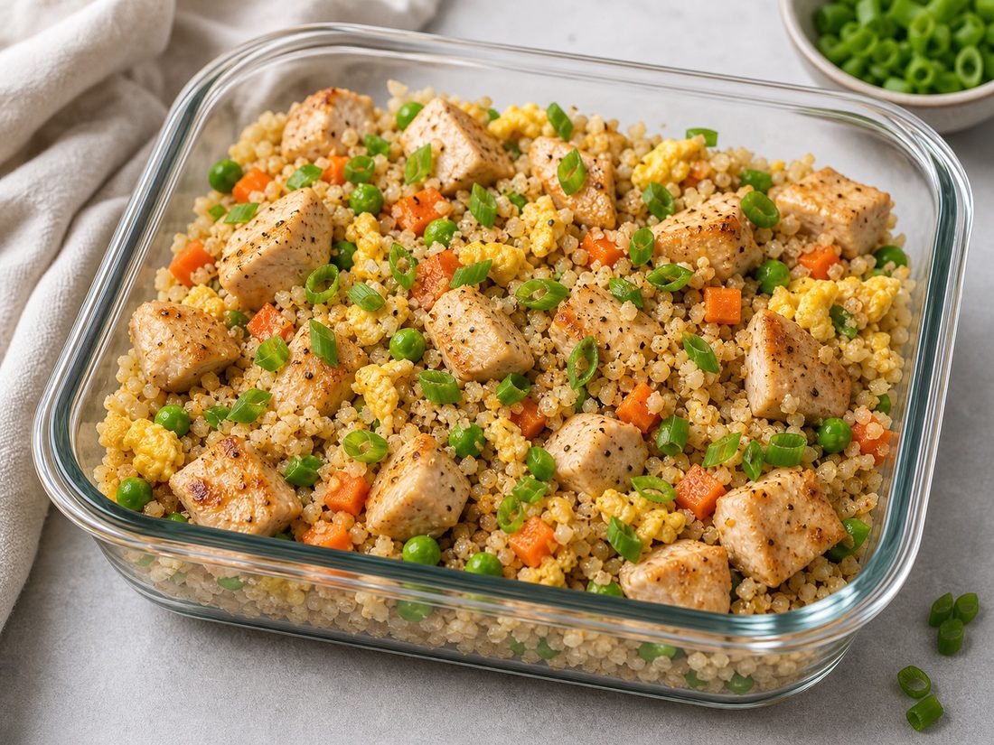 Cauliflower Fried Rice with Chicken