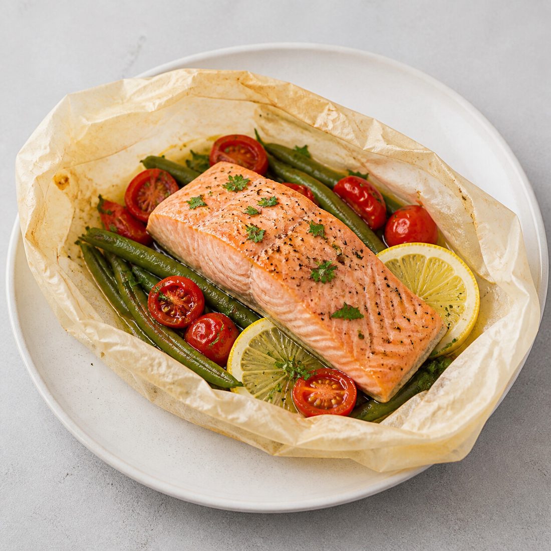Salmon en Papillote