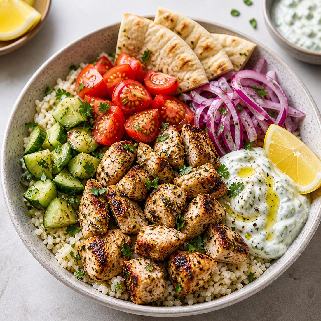 Chicken Souvlaki Bowl