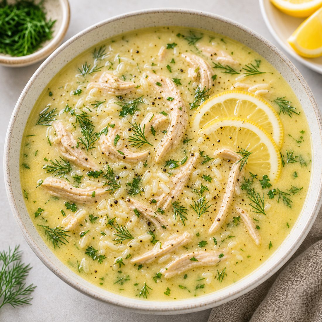 Avgolemono Chicken Soup