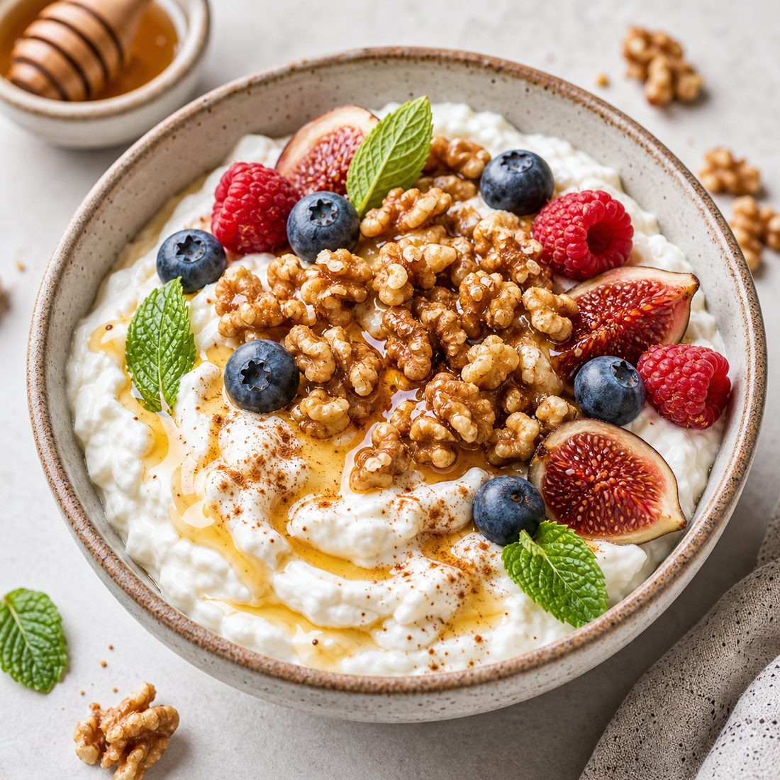 Greek Yogurt, Honey & Walnut Pot