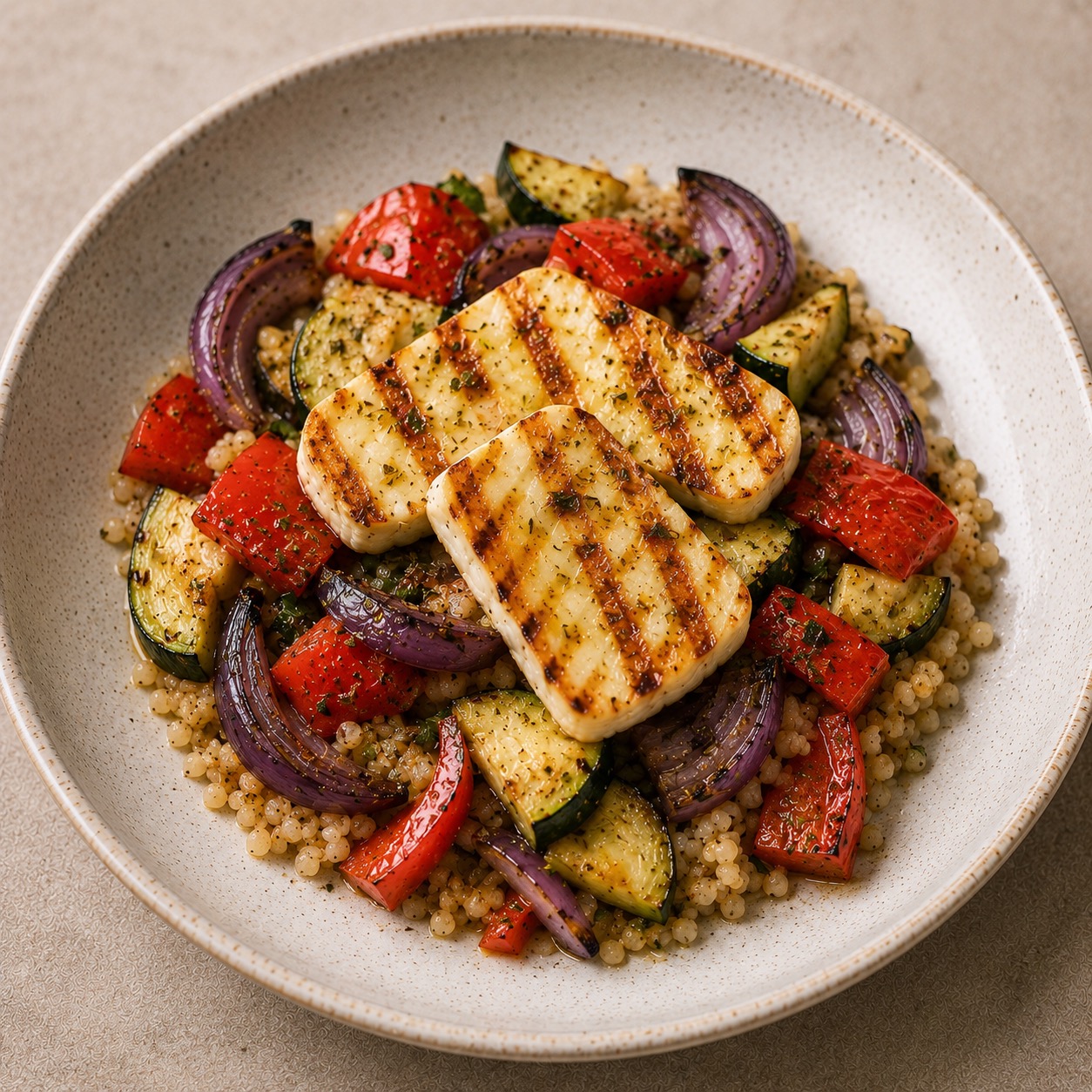 Halloumi & Roasted Veg Couscous