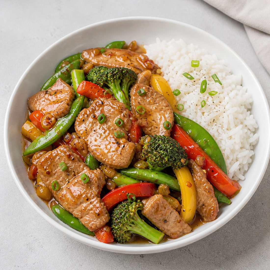 Honey Garlic Pork Stir-fry
