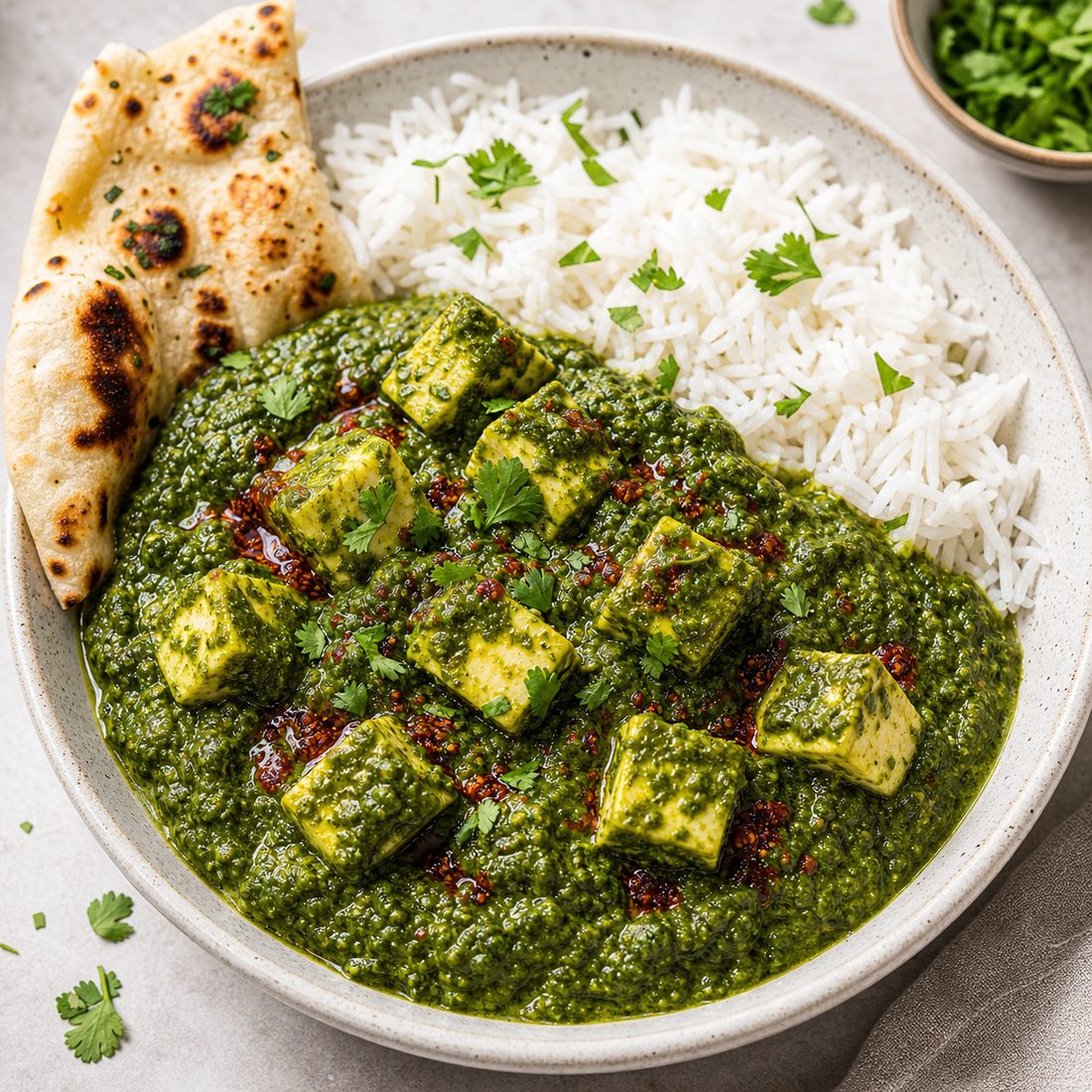 Lighter Palak Paneer