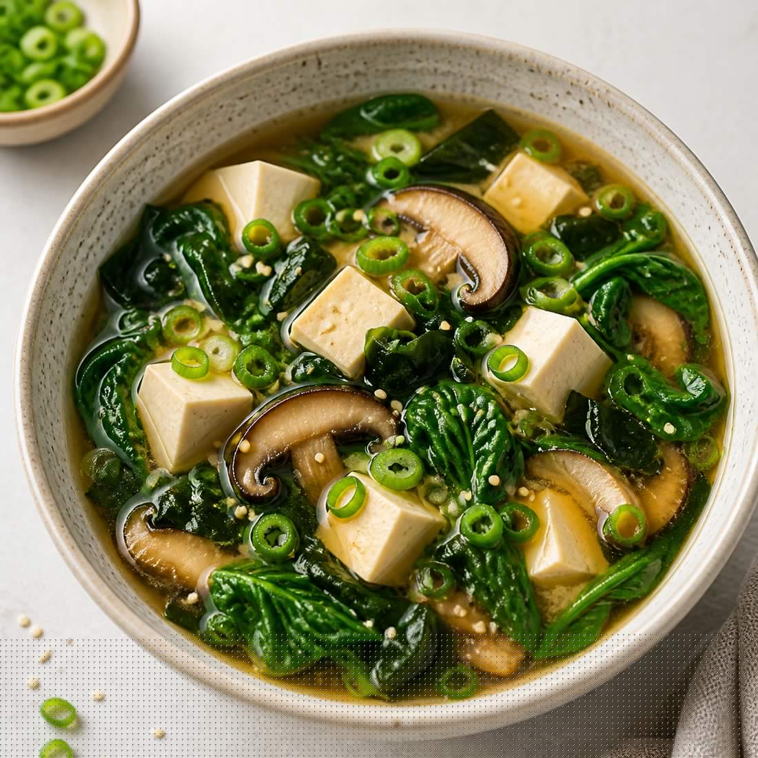 Tofu & Greens Miso Soup