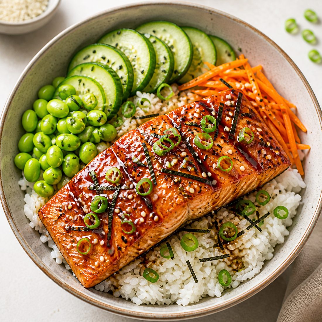 Teriyaki Salmon Donburi