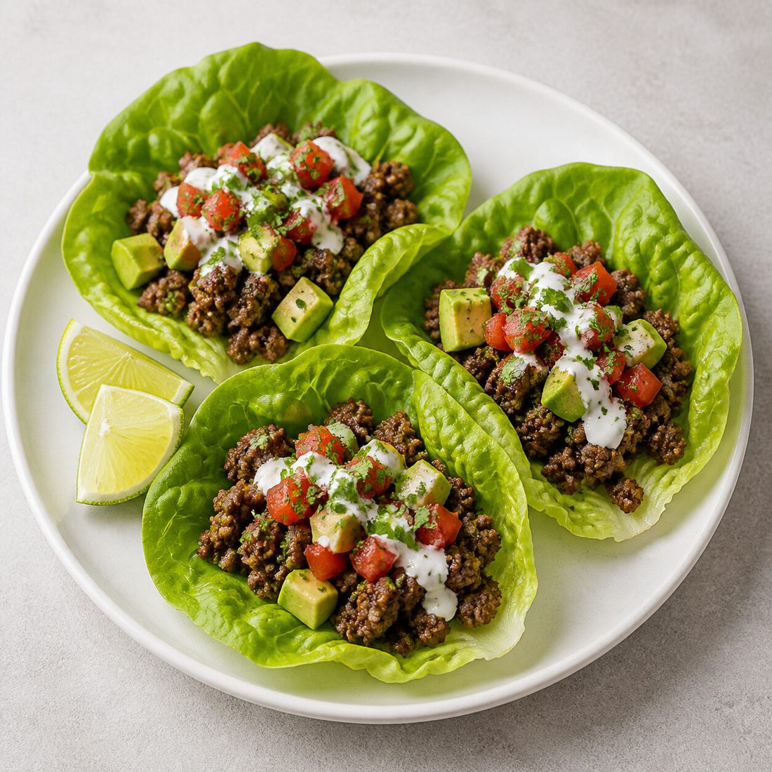 Keto Beef Lettuce Tacos