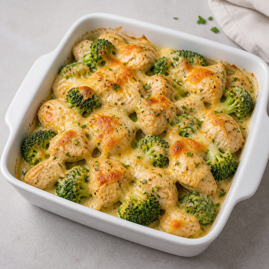 Cheesy Chicken Broccoli Bake