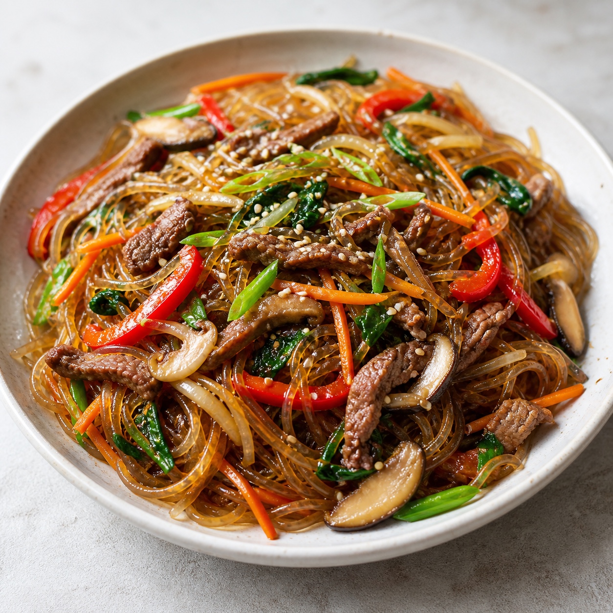 Japchae Beef Glass Noodles