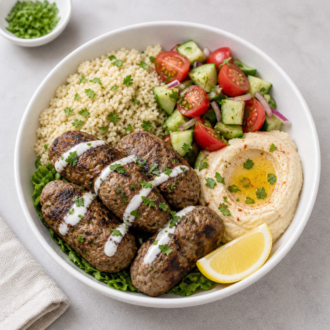 Mediterranean Lamb Kofta Bowl