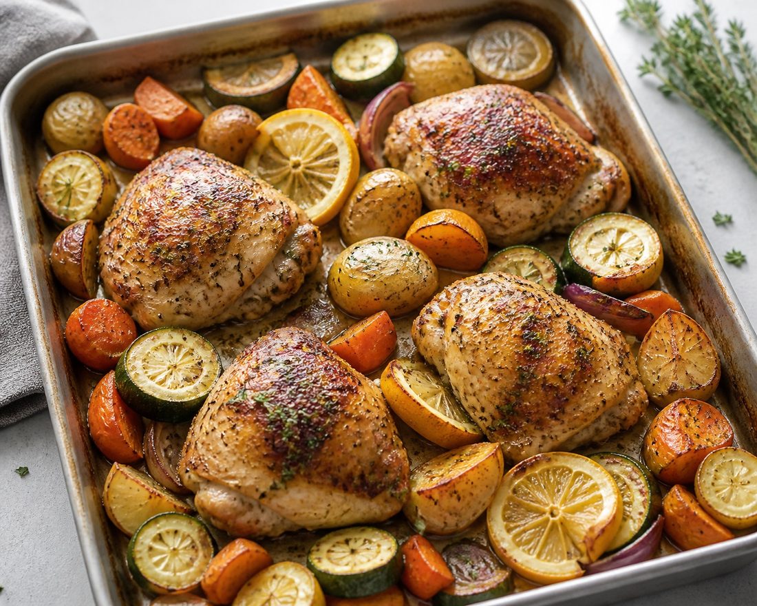 Lemon Herb Chicken Traybake