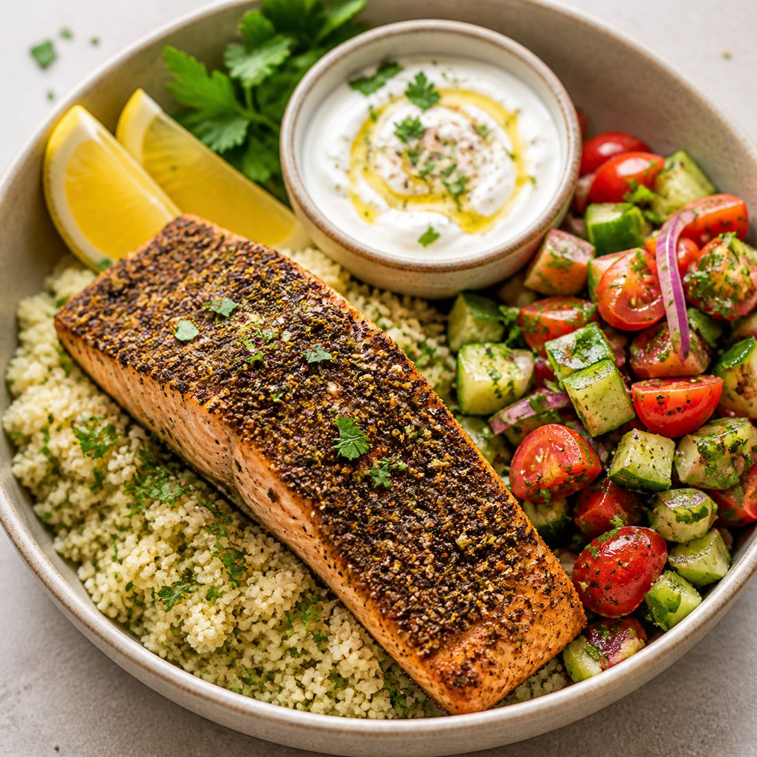 Za'atar Crusted Salmon