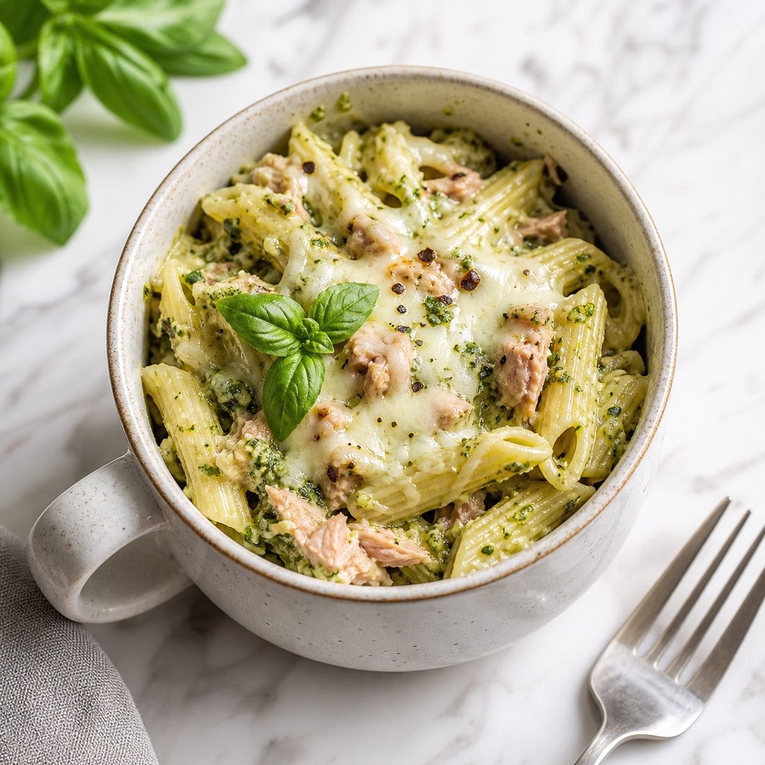 Pesto Tuna Pasta Mug