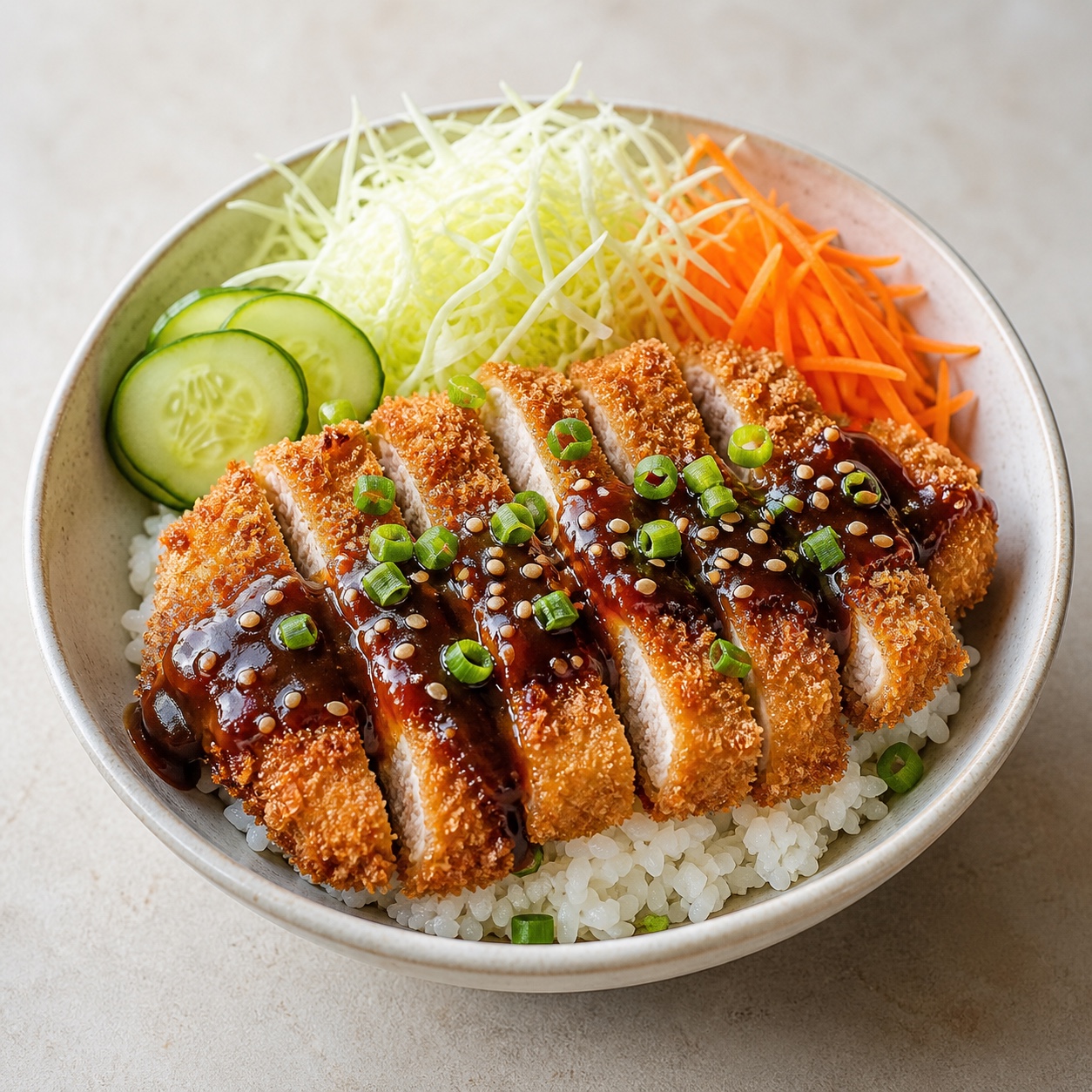 Baked Pork Tonkatsu Bowl