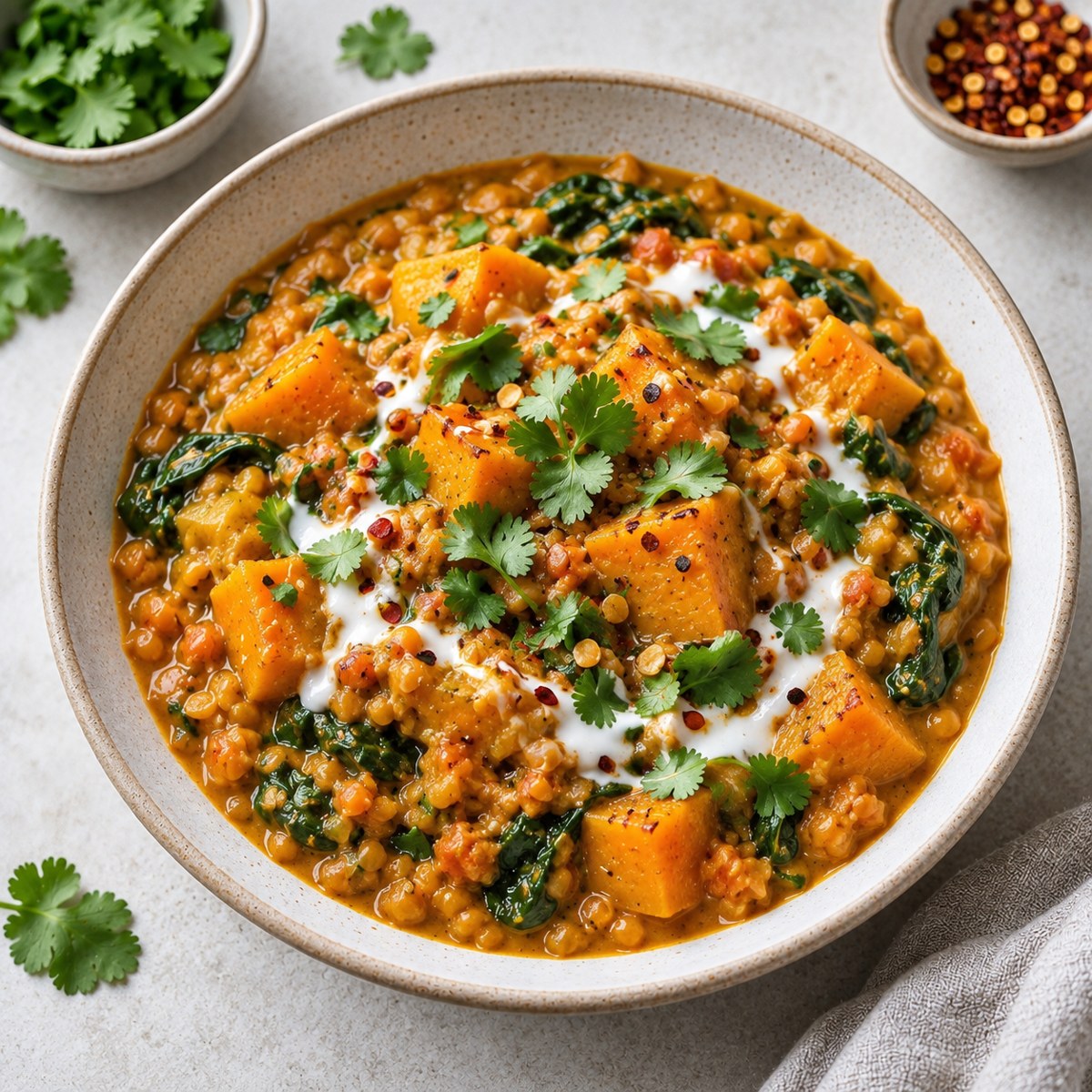 Pumpkin & Red Lentil Curry