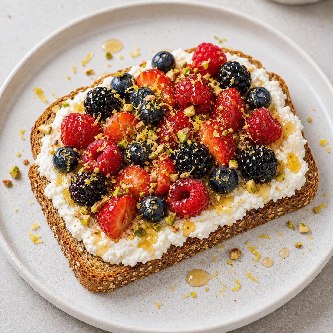 Ricotta Berry Pop Toast