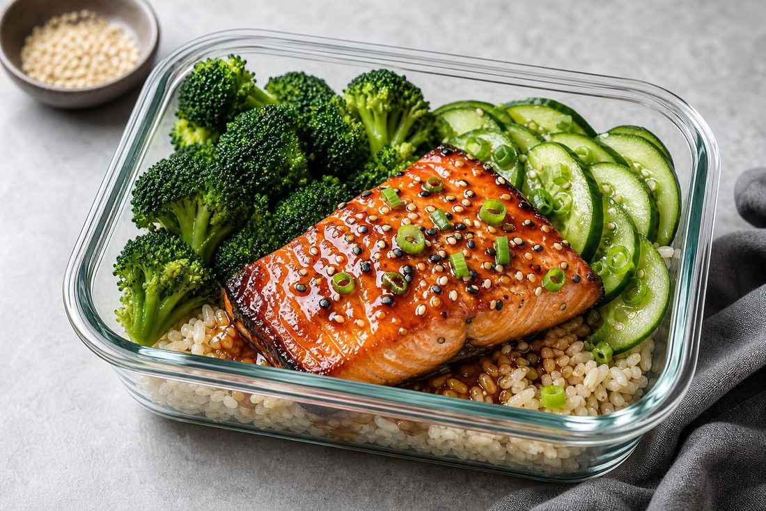 Salmon Teriyaki Bowls