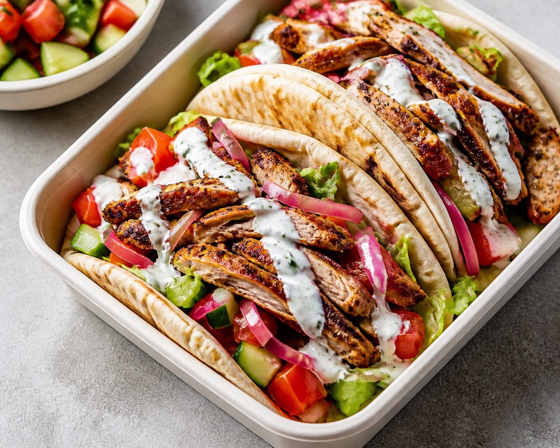 Chicken Shawarma Flatbreads