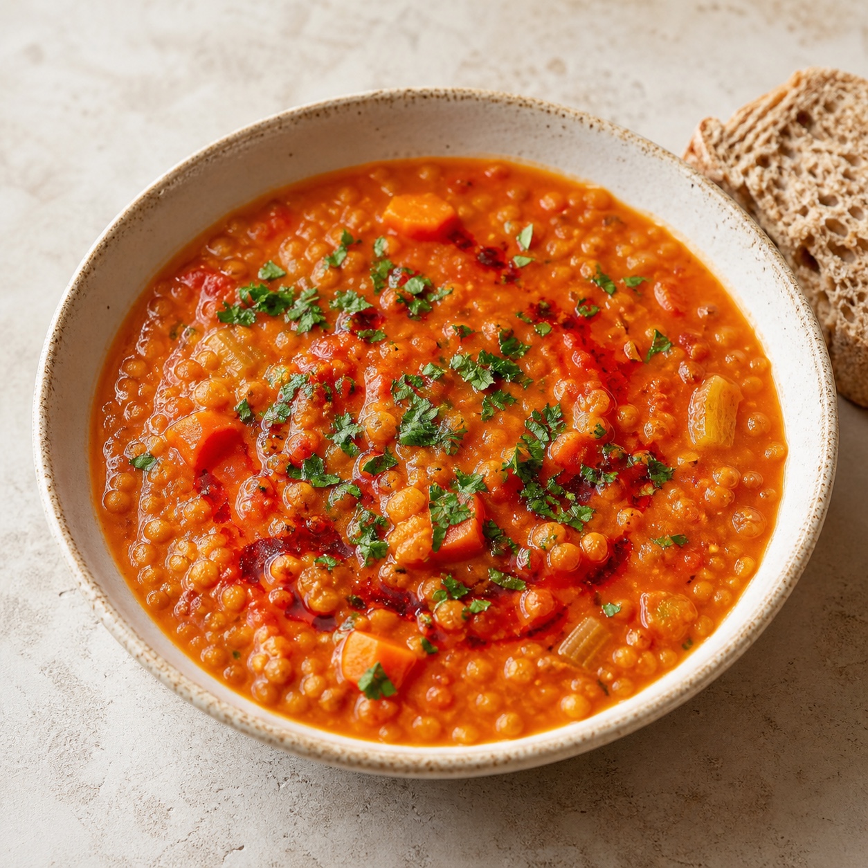 Smoky Tomato Red Lentil Soup