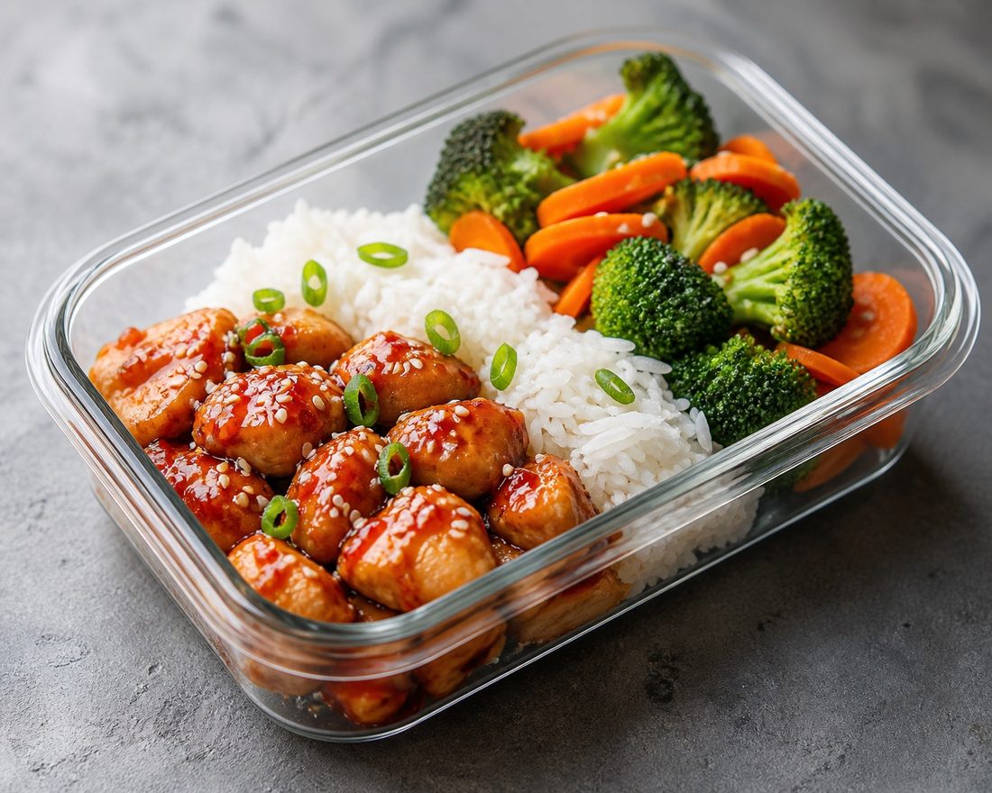 Sweet Chilli Chicken Rice Boxes