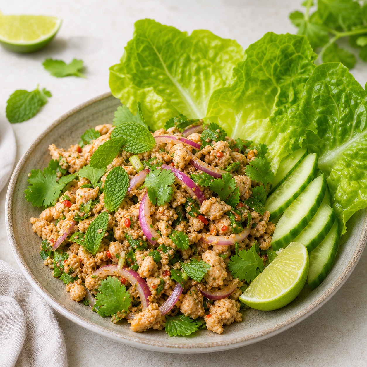 Thai Larb Chicken Salad