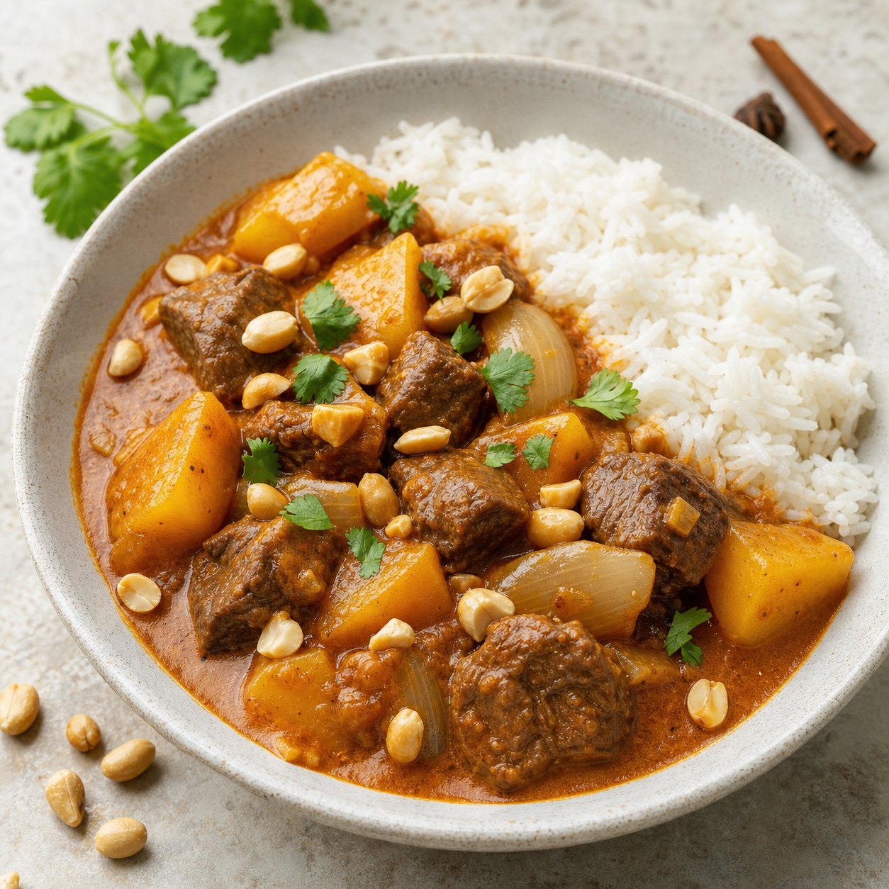 Massaman Beef Bowl