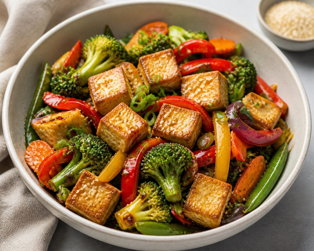 Crispy Tofu & Veggie Stir Fry