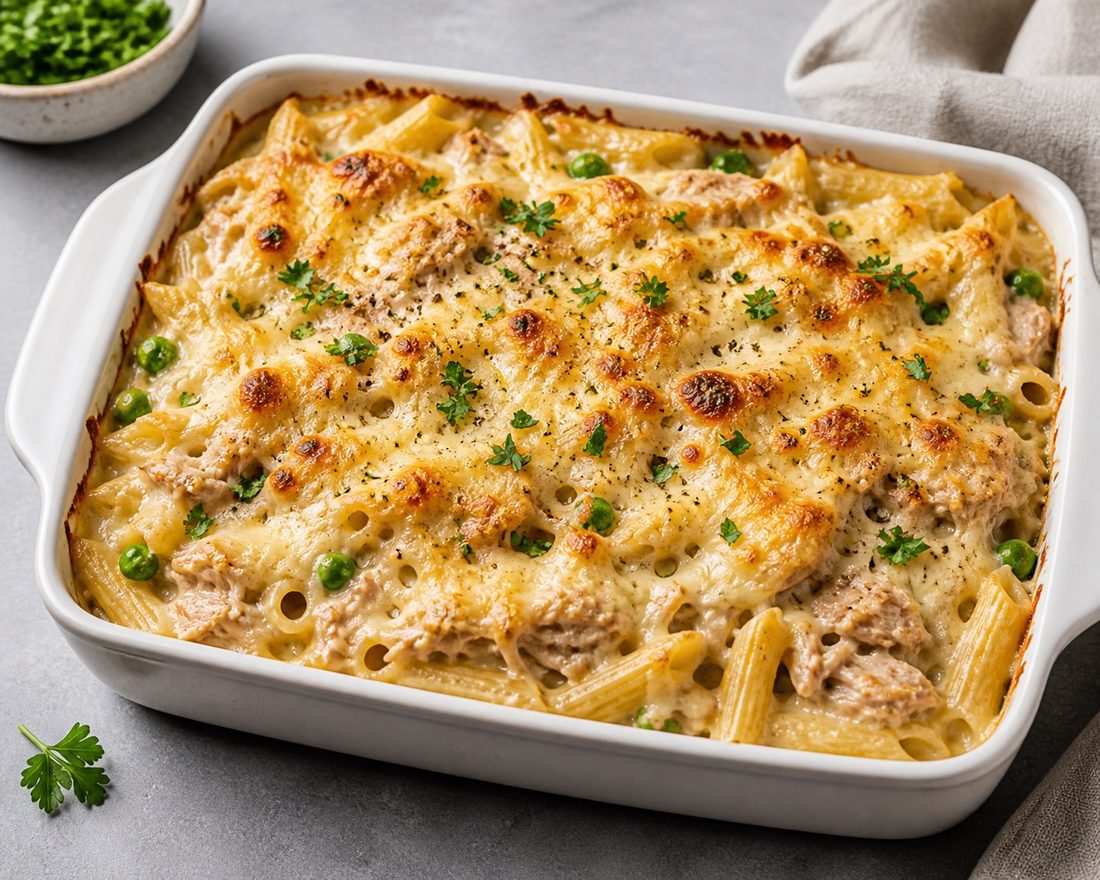 Creamy Tuna Pasta Bake