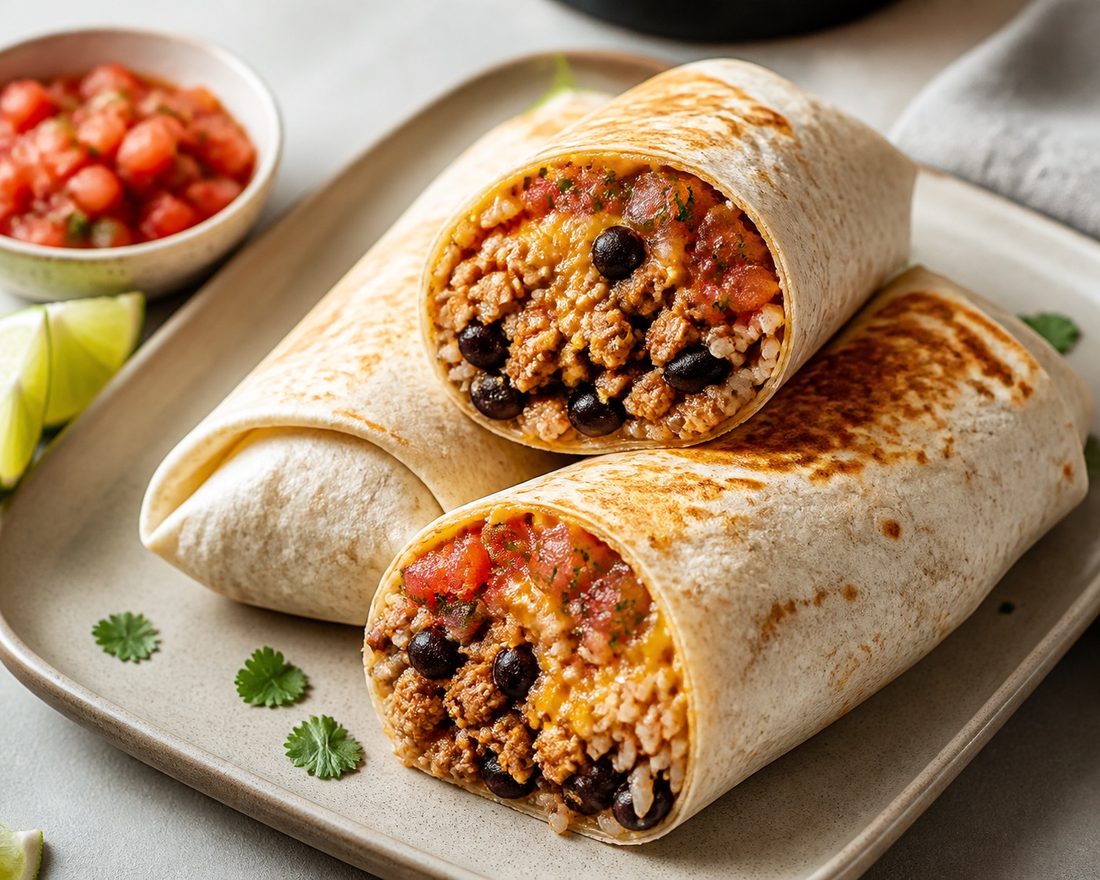 Turkey & Black Bean Burritos