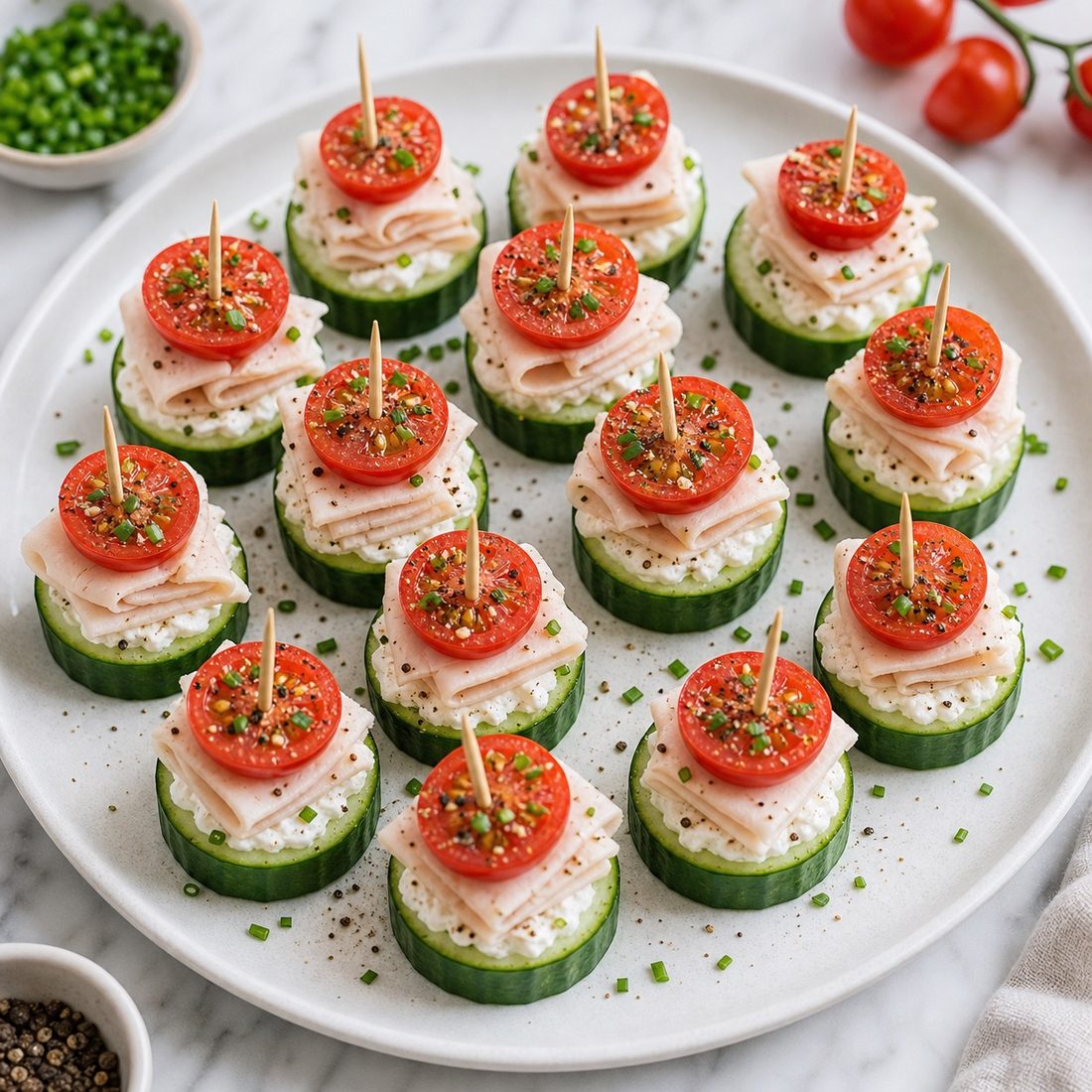 Turkey Cucumber Stackers