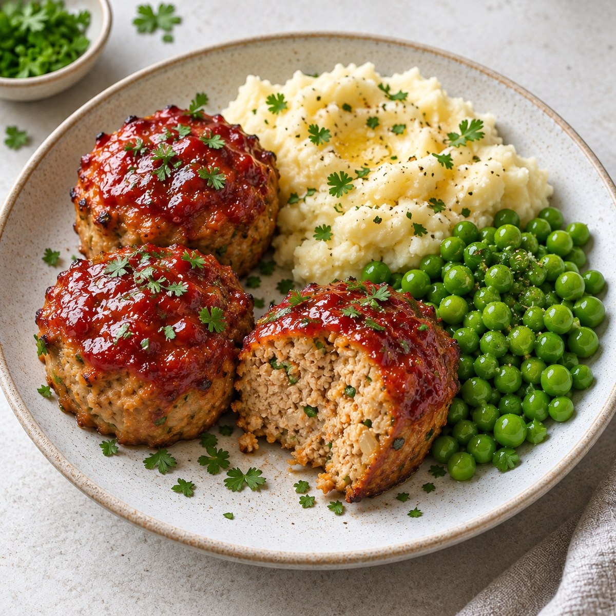 Turkey Meatloaf Muffins & Mash