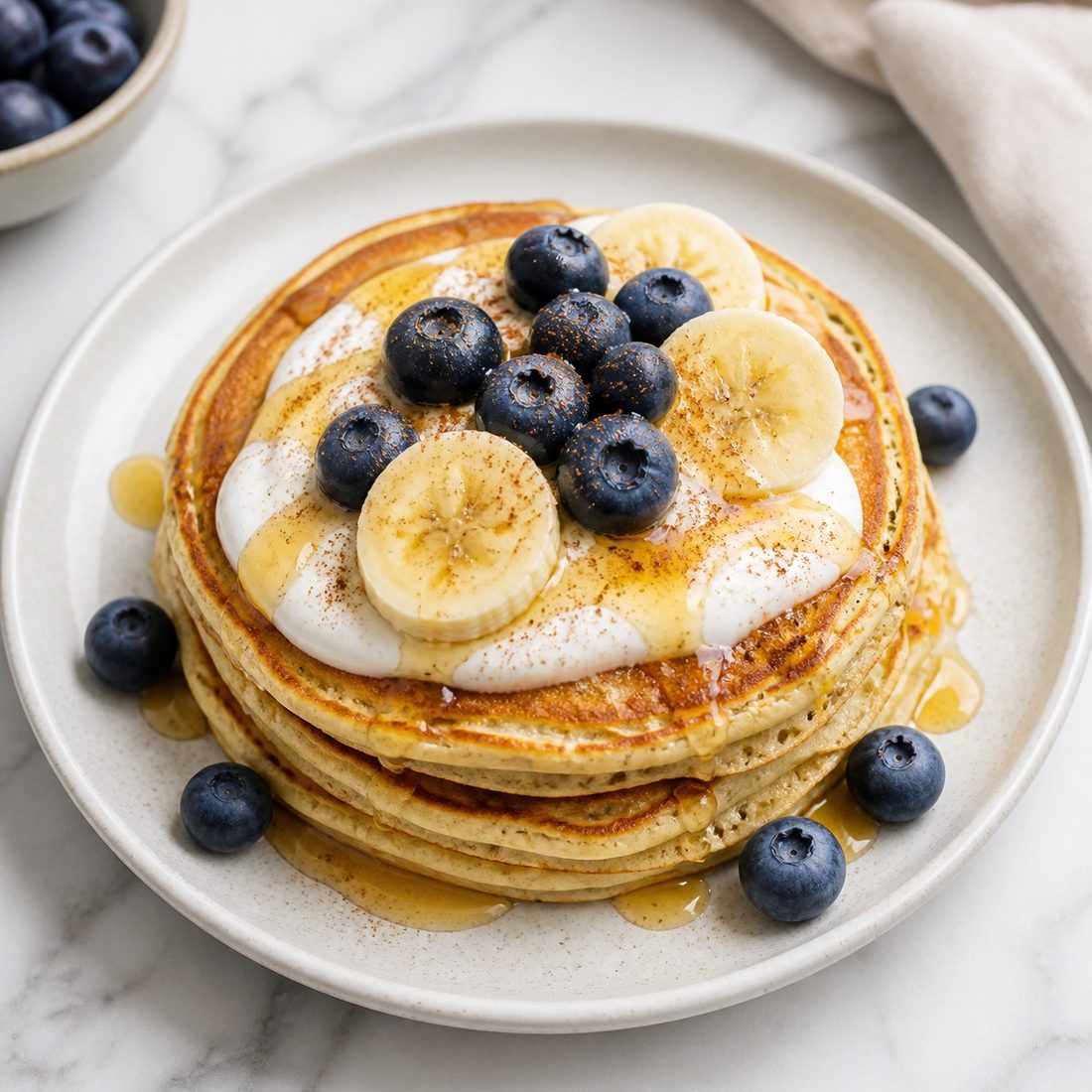 Two-Minute Protein Pancake Stack