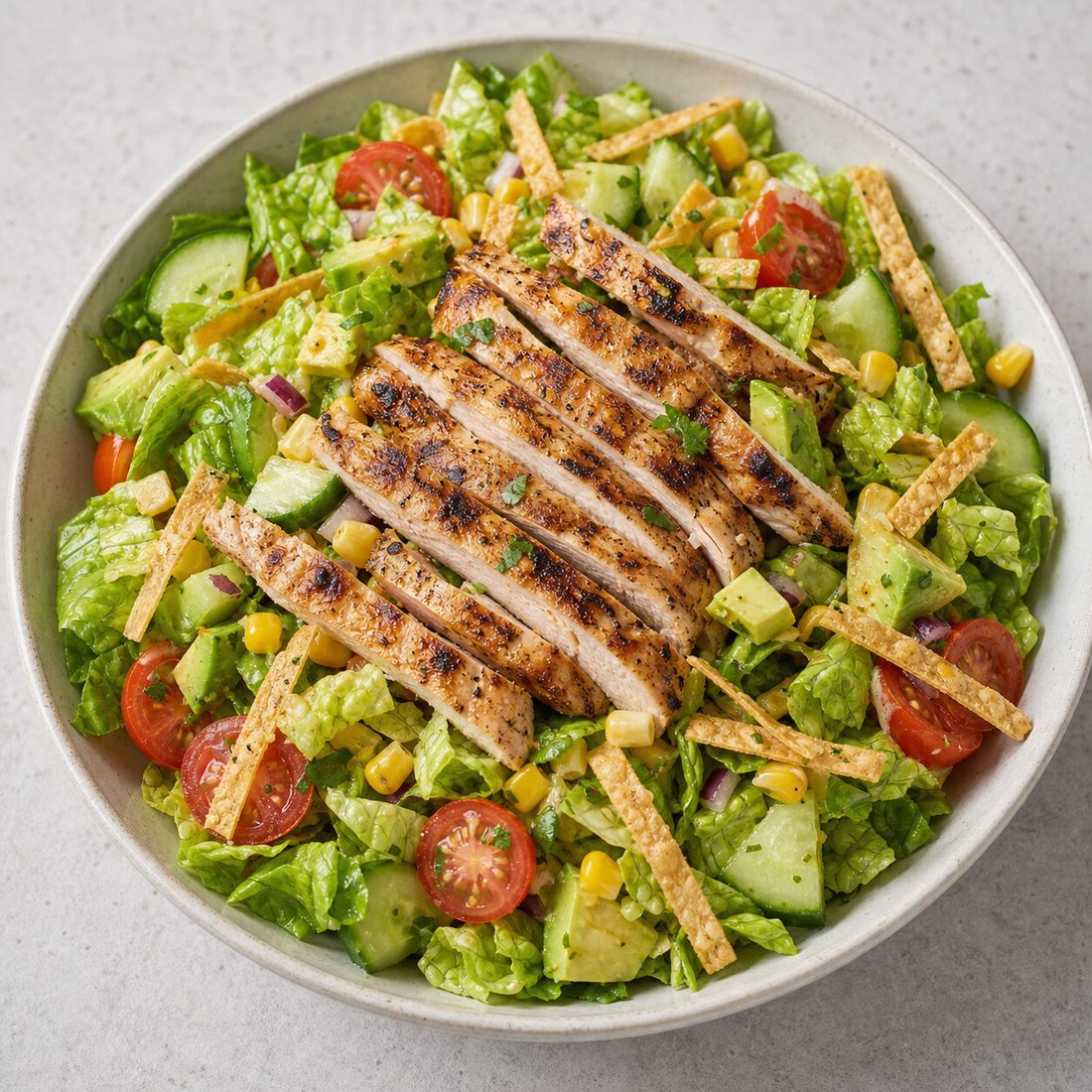 Crunchy Chopped Chicken Salad