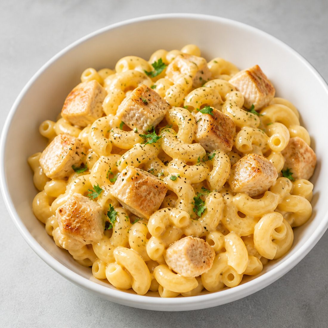 Lighter Protein Mac & Cheese