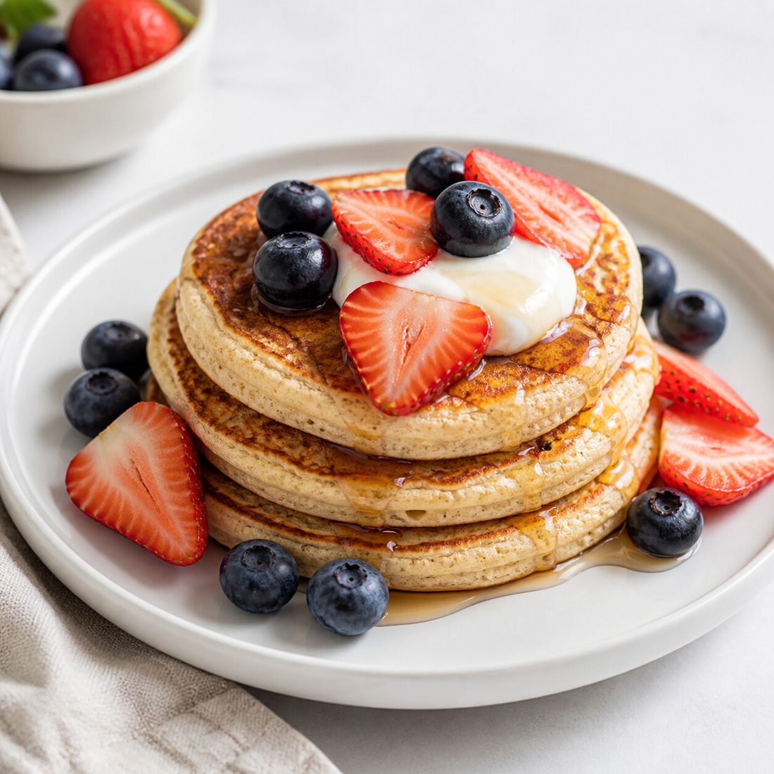 Fluffy Protein Pancakes