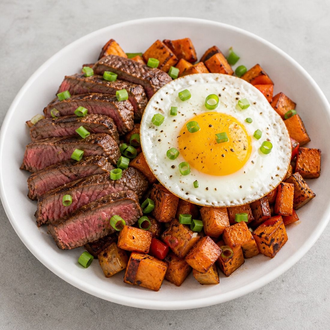 Steak & Sweet Potato Hash