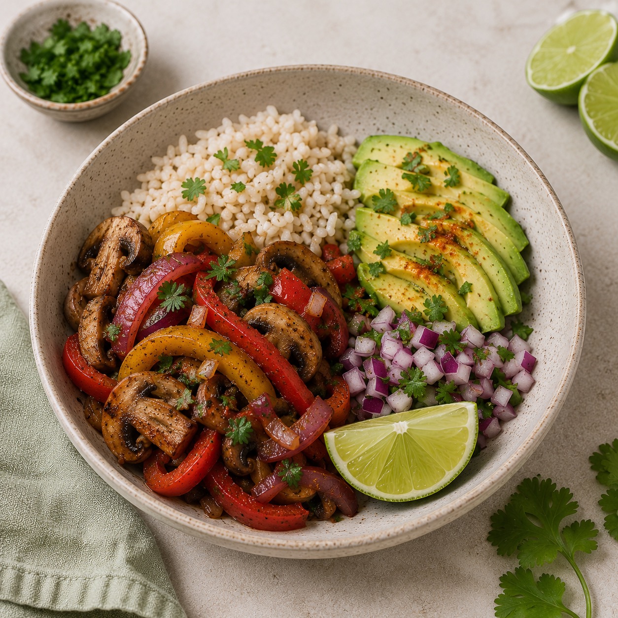 Veggie Fajita Bowls